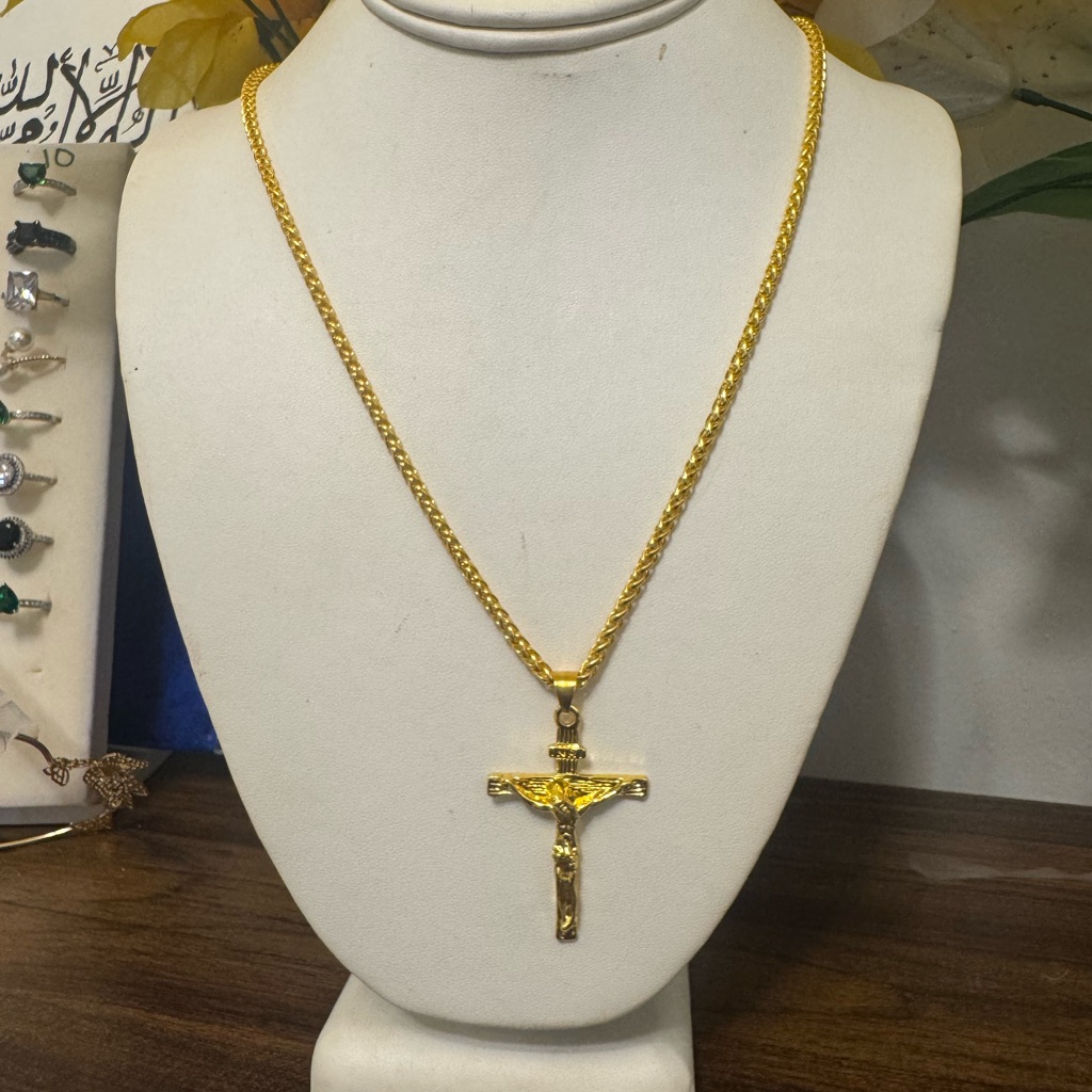 Gold Mother Of Pearl Necklace
